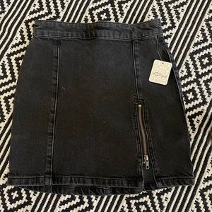 FP black jean skirt